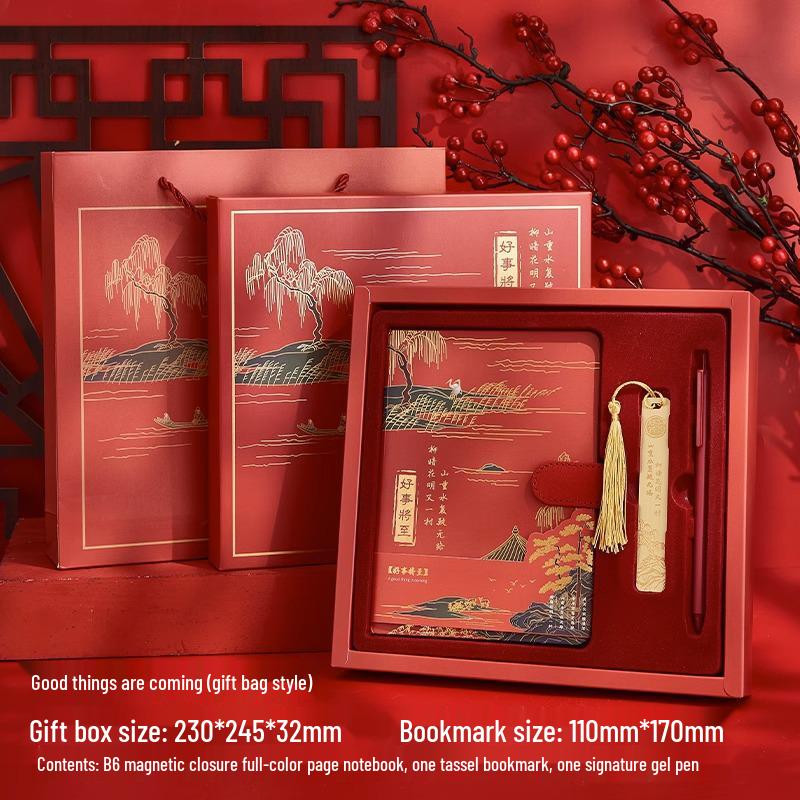 A Thousand Li of Rivers and Mountains Notebook Set: Chinese Style Journal Inspired by the Forbidden City