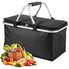 Rosoy Picnic Basket, Thermos Insulated Shopping Basket, Foldable, Waterproof, Insulated, and Foldable for Outdoor Activities, Cherry Blossom Viewing,