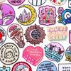 Cartoon Letters Applique Iron On Patches On Clothes Phrase/Text Embroidered Patches For Clothing Stickers Sewing Fusible Badges