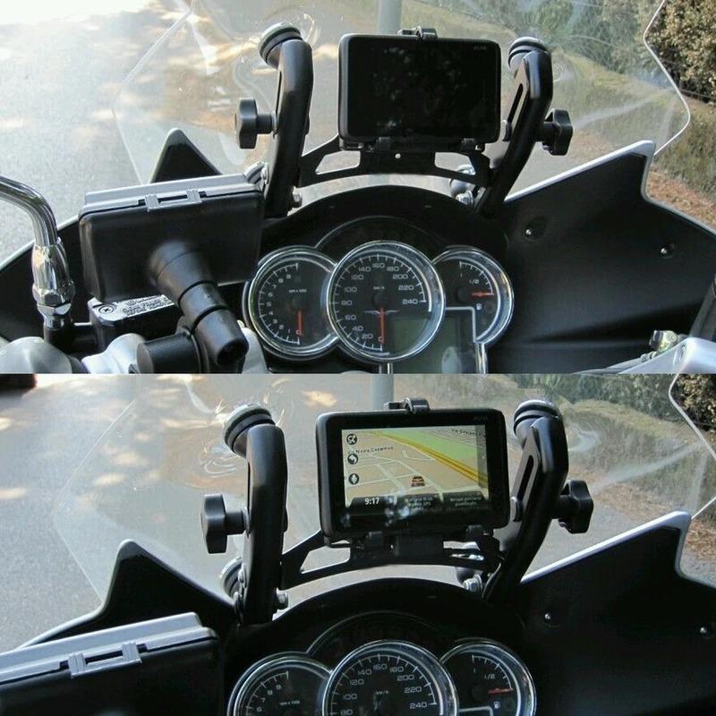 Für GUZZI NORGE 1200 GT 4V STELVIO NTX 1200 Motorradzubehör Handyhalter GPS-Navigationshalterung Frontständerhalterung
