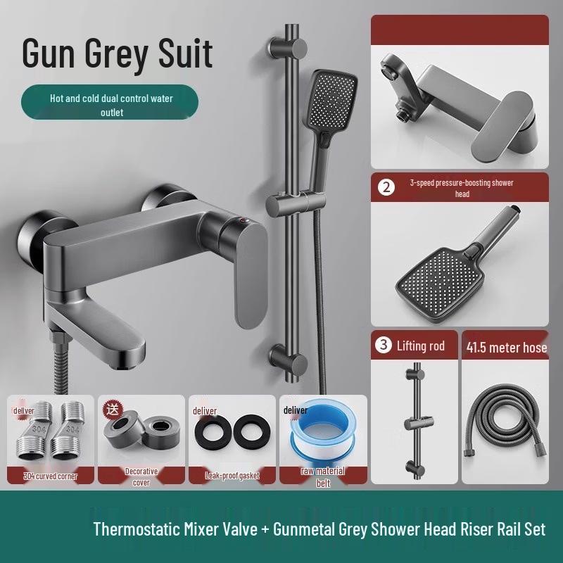 TLXT Bathroom Shower Faucet Set