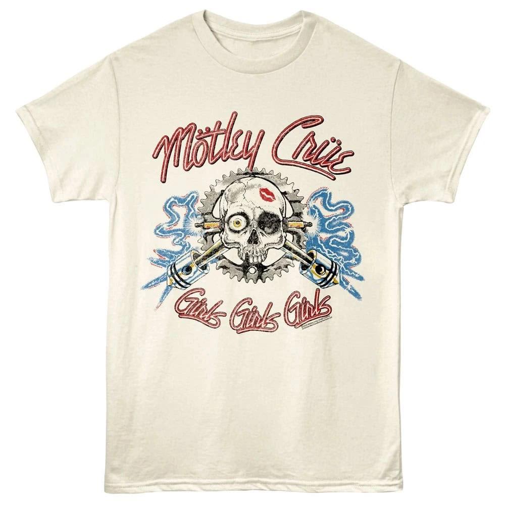 Motley Crue Girls Electric Skull Men s T Shirt 4XL