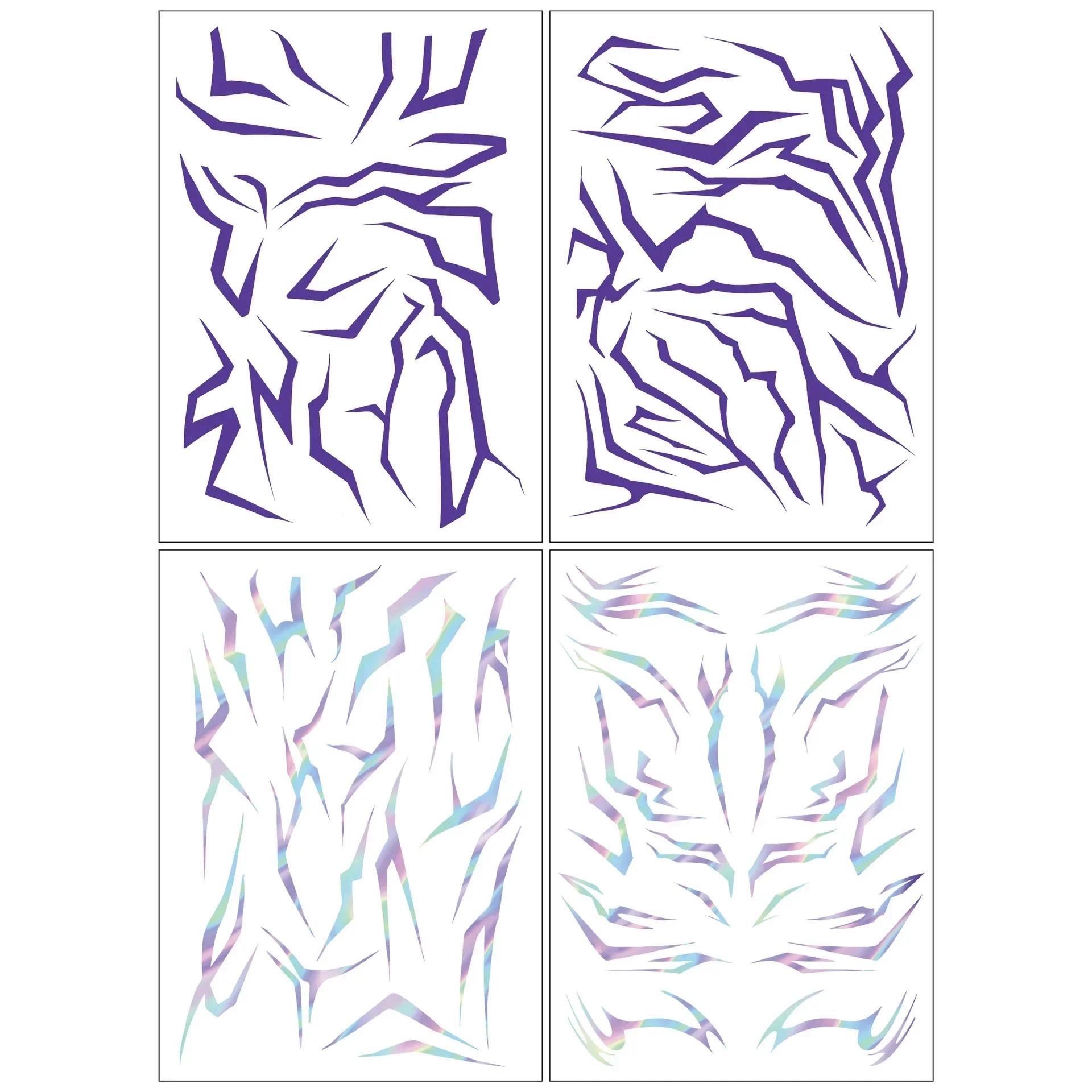 

Тимчасові татуювання K-Pop Мисливці на Демонів - Набір Румі та Джину для Косплею та Хелловіну | Дизайни HUNTR/X та Saja Boys