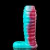 FAAK Fantasy Ribbed Dragon Penis Sleeve Soft Silicone Sex Toys Sheath Stretchable Cock Enlargement Hollow Dildo Male Masturbator