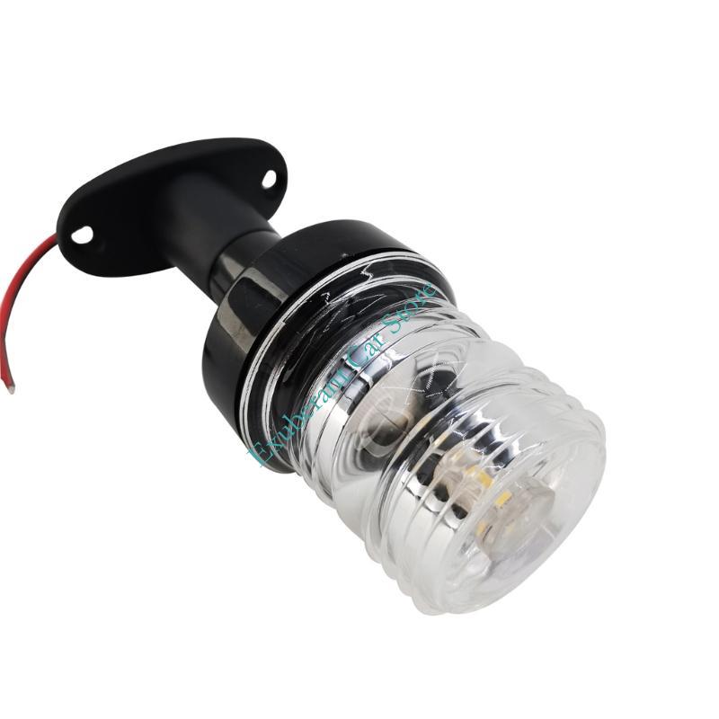 All Round LED Boat Mast Light 54mm By 128mm Energy Efficient White Navigation Lamp Plastic Construction