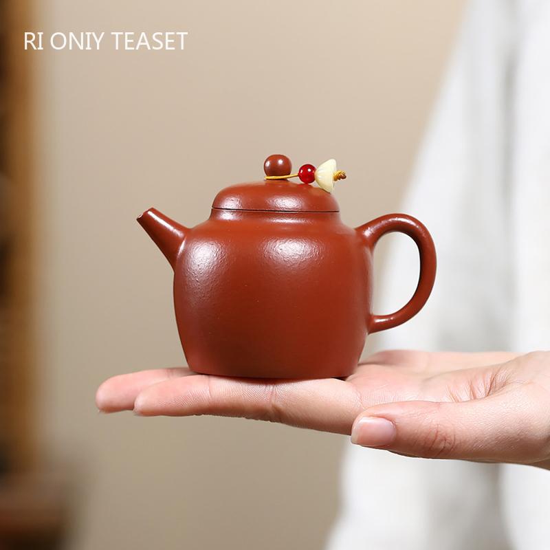 120ml Yixing Famous Purple Clay Teapots Handmade Tea Pot Small Capacity Beauty Kettle Zisha Tea Set Chinese Teaware Gifts