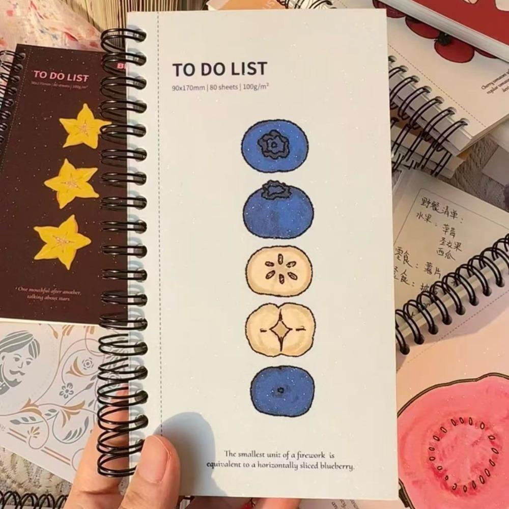 Spiral Bound To Do List Notebook Portable Habit Tracker Journal Self Discipline Habit Tracking