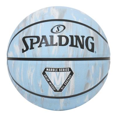 SPALDING Marble Carolina Blue Rubber 6 Ball Basketball No. 84-935J