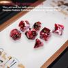 7pcs 16mm Polyhedral Dice Set  Acrylic Dices for Dungeons and Dragons DND RPG Role Playing Table Games Rolling Dice