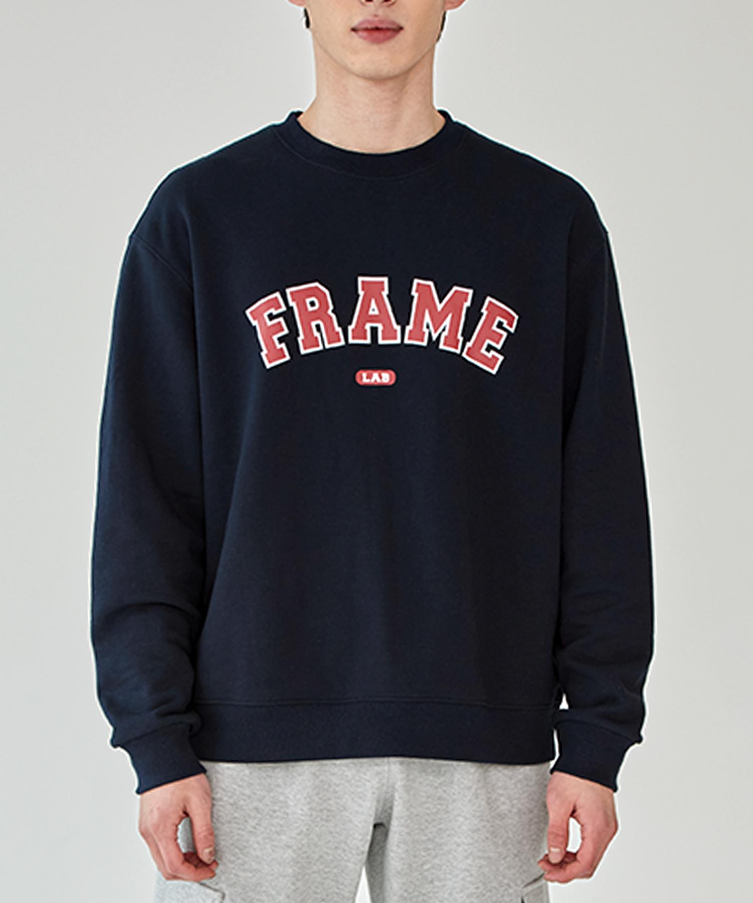 Frame Off Frame Wrap Sweatshirt - Navy Navy/Navy_L