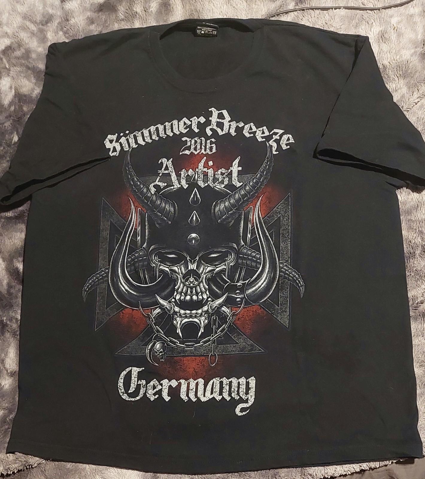 2016 Summer Breeze Germany Artist Tour T-Shirt XL Heavy Metal Festival Rare XXL