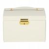 Beige Jewelry Box with Mirror for Girls Gift