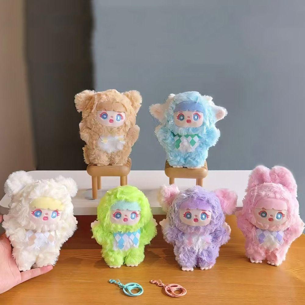 

PP Cotton Anime Doll Pendant Soft Bear Plush Keychain Lovely Bee Plush Coin Purse Backpack Decor Style A