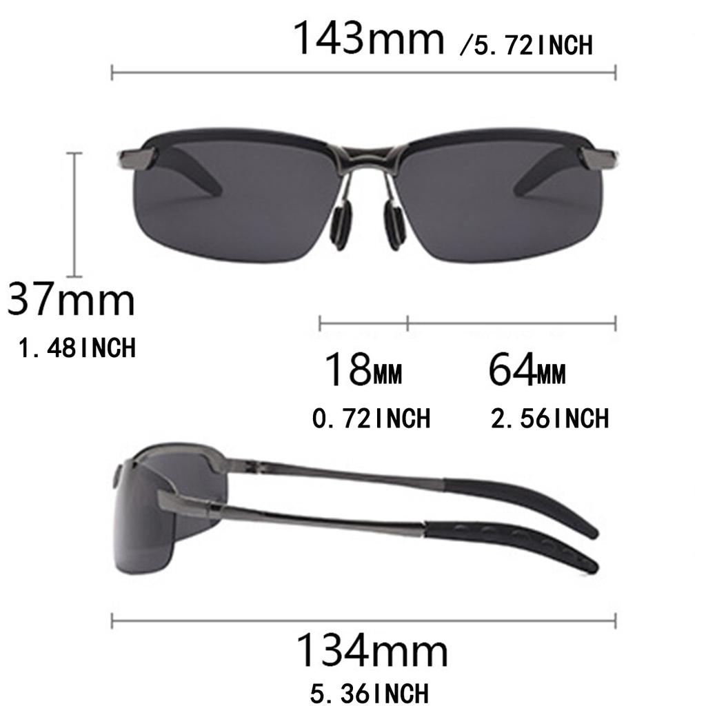 Men's Sunglasses Night Vision Goggles Men's Driving Night Driver Mirror Night Lens Women's Sunglasses Non-polarized Fashion Acce