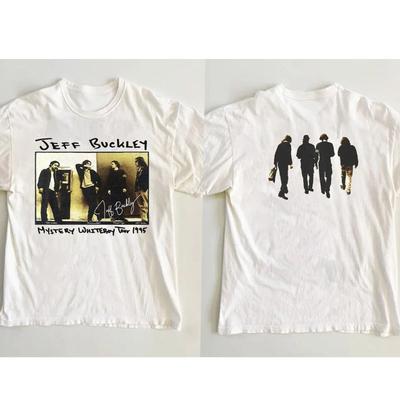 Jeff Buckley Mystery White Boy Tour 1995 Vintage Cover T-Shirt 2 Sided S-4XL   High-quality Cotton Streetwear  Vintage T Shirt