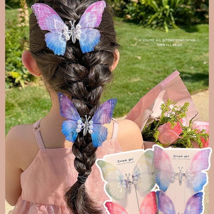 

Handcrafted Vintage Butterfly Hair Clip for Girls - Lively Spring Design