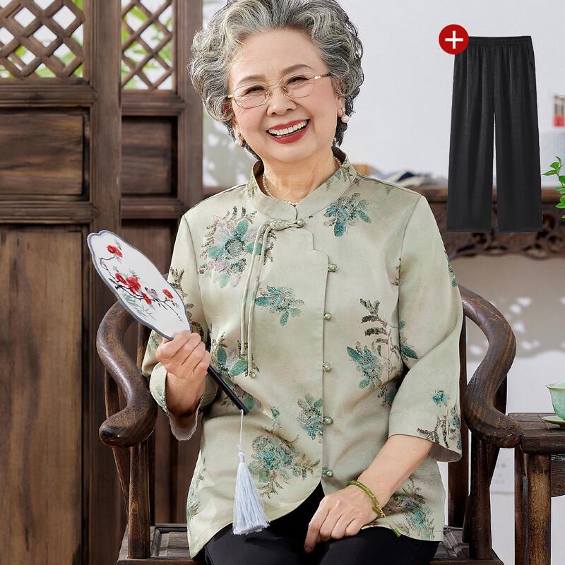 Tang Dynasty Lady Elegant Summer Shirt Set XL