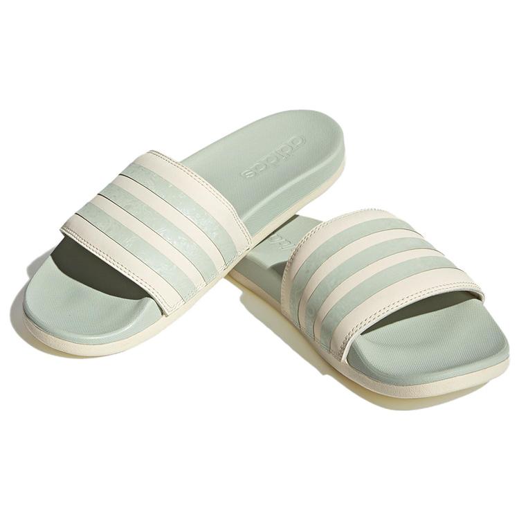 Adidas Adilette Comfort Slide 'White Linen Green' Women's H03620