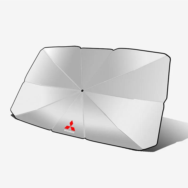 Car Windshield Sunshade Umbrella Protector Parasol Foldable For Mitsubishi Outlander Lancer 10 9 ASX RALLIART Eclipse L200