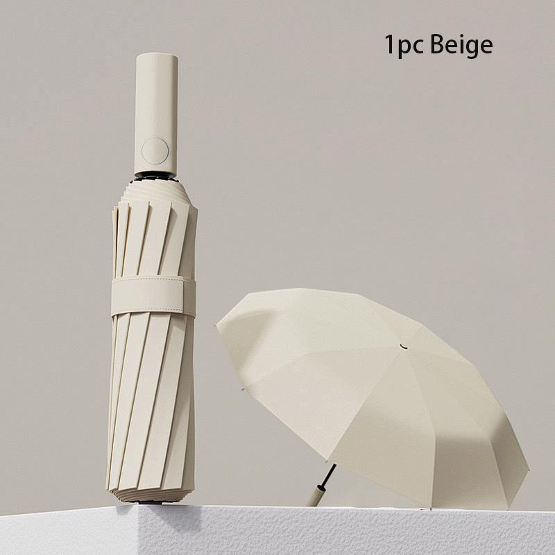 

12 спиц/60 костей Усиленный Сильный Ветрозащитный Автоматический Зонт Водонепроницаемый Солнцезащитный Защита от УФ Лучей Складные Зонты Мужской Женский Солнцезащитный Зонт