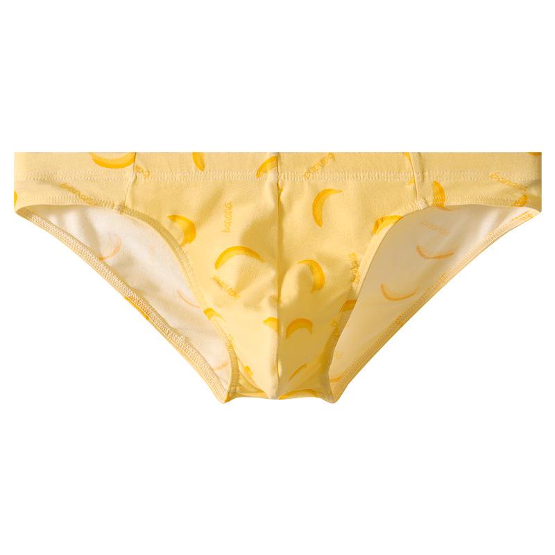 Men's Cotton Breathable Triangle Briefs - Trendy, Printed, Youthful Design