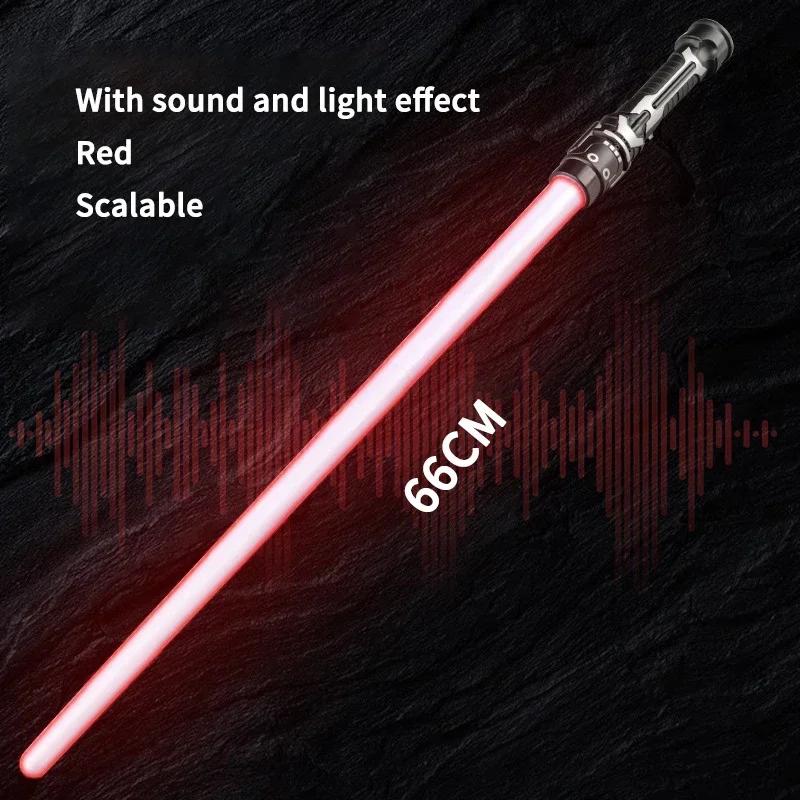 

1/2Pcs Red Blue Colorful Retractable Toy Sword, Flashing Light Up Glow Stick For Kids, Children Cosplay Role Play Battle Gift