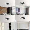 Intelligent Ceiling Fan with Light, Remote Control, Adjustable LED, 6 Blades, Ceiling Fan Installation, Hard Wired, 85V-265V Voltage, Lighting