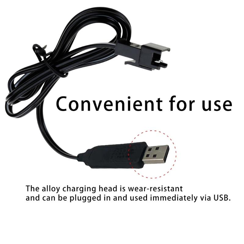 Efficient USB Charging Line for 3.7V Lithiums Batteries with SM2.0 2P Connectors and Auto Off Feature
