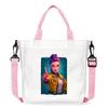 Move Demon Hunters Canvas Bag Fashion Printed Handbag Cute Cartoon Anime Commuting Portable Book Storage Bags Pocket Gifts KPOP Kid Friendly 2