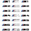 3D ABS Car Trunk Lid Sticker BMW M Emblem for M1 M2 M3 M4 M5 M6 M7 M8 E46 E36 E34 F10 E90 F30 E60 E53 E30 E92 E Series XB5