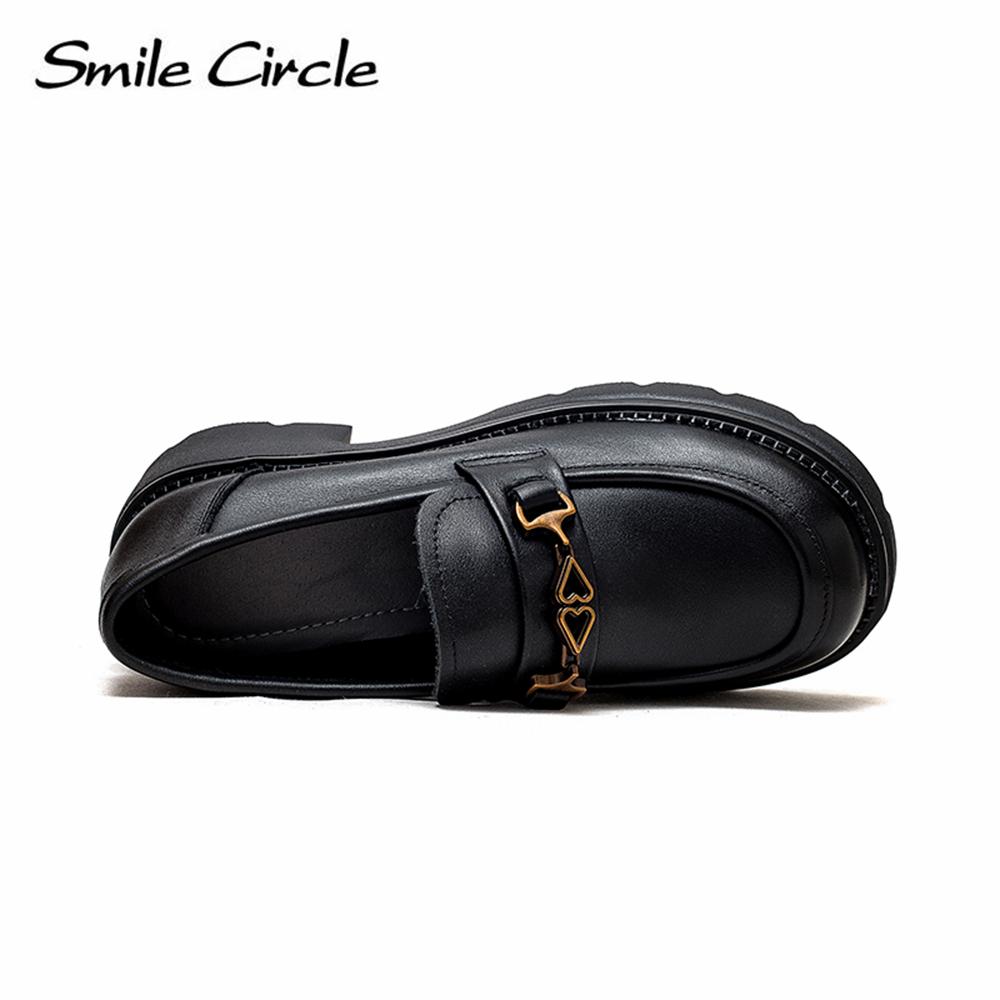 Chunky Heel Low-top Loafers Handmade Retro Casual Shoes Fashion Versatile Thick Bottom Women's Shoes