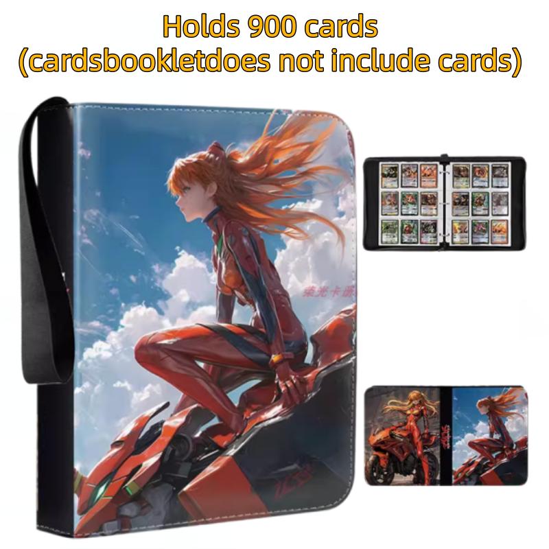 400pcs/900pcs EVA Card Neon Genesis Evangelion Card Album Book Folder Anime Collections Zipper Cards Binder Holder Toy Gift
