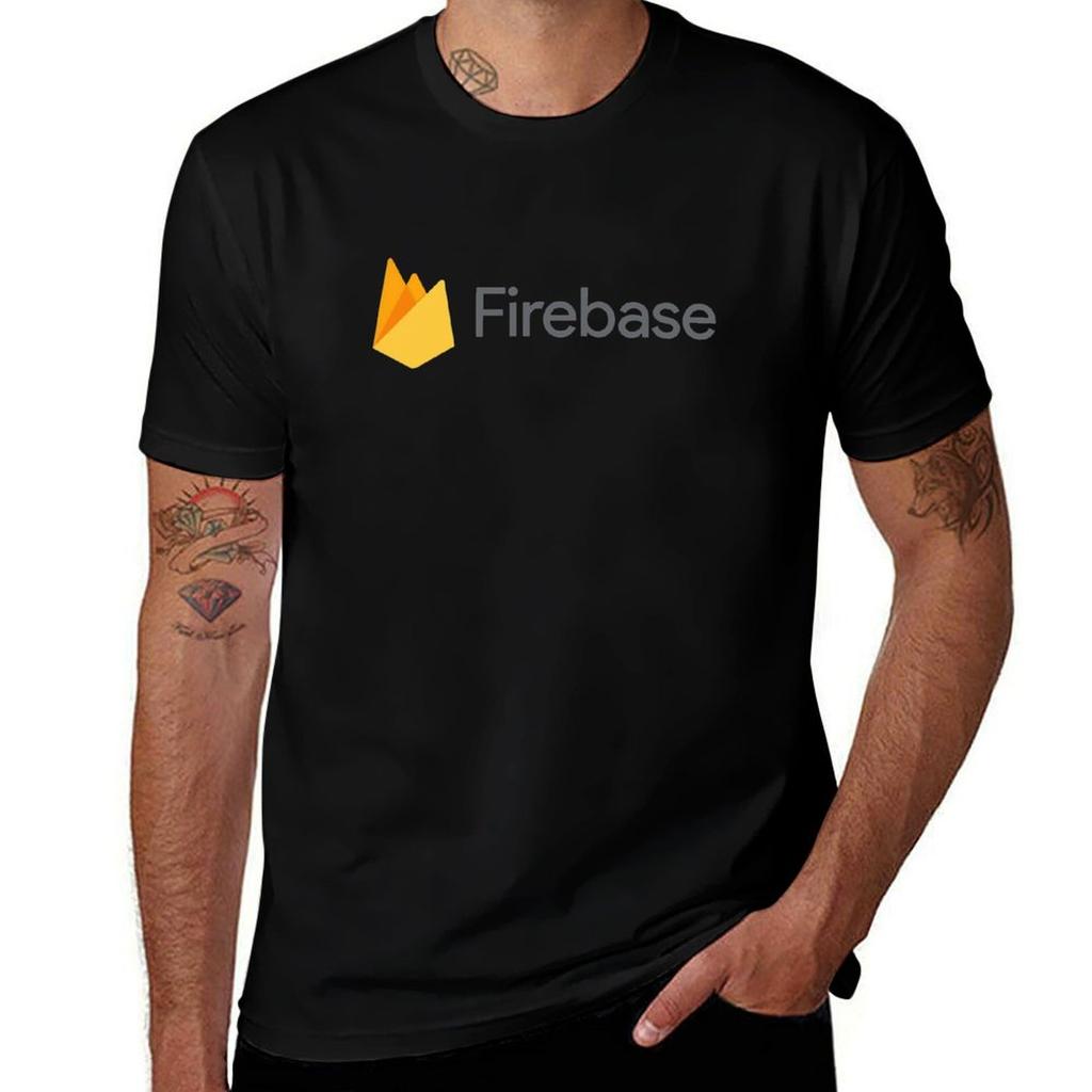 Firebase Logo Classic T-Shirt cotton t shirt man t shirts for man graphic funny funny t shirts cotton T-Shirt