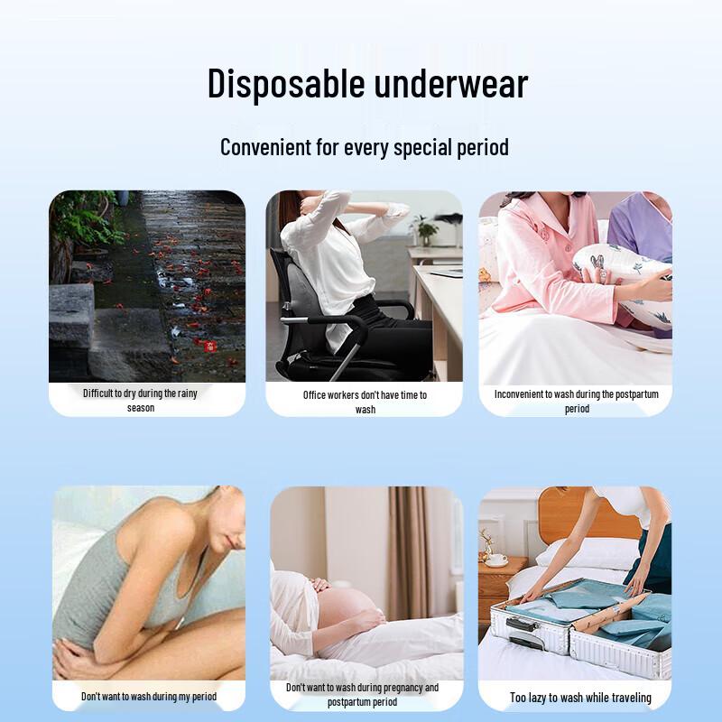 Women's Disposable Milk Fiber Briefs