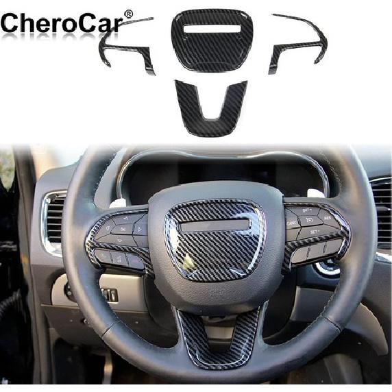 Carbon Fiber Dash Panel Cover Trim Kit for Dodge Charger 2015+ Inner Accessories