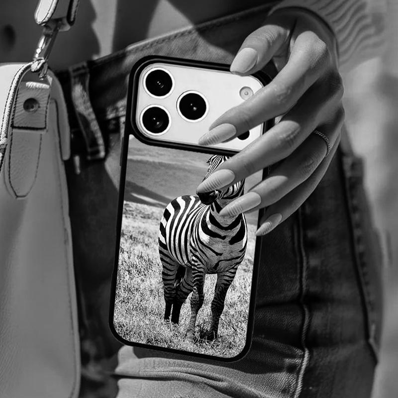 Zebra Animal Wildlife African Nature Phone Case For iPhone 17 Air 14 15 13 12 Max Cover For Apple 16e 11 Pro Max Plus Coque