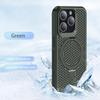 Magnetische Wärmeableitung Atmungsaktives Netz-Ständer-Rückseiten-Case für iPhone 16 15 13 12 11 Pro Max Pro16 Plus Kabelloses Ladecover