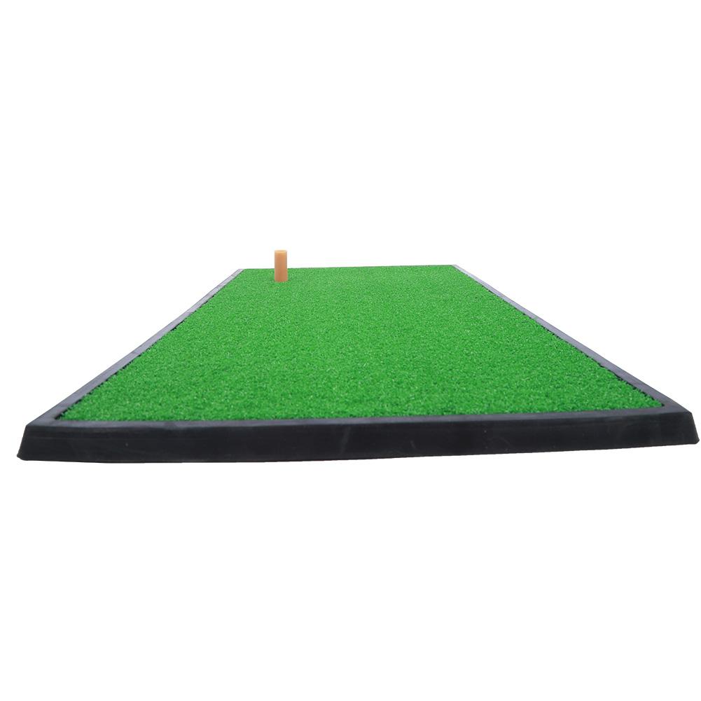 Home Golf Practice Mat Training Putting Mats Portable Practicing Hitting Pads with Tee