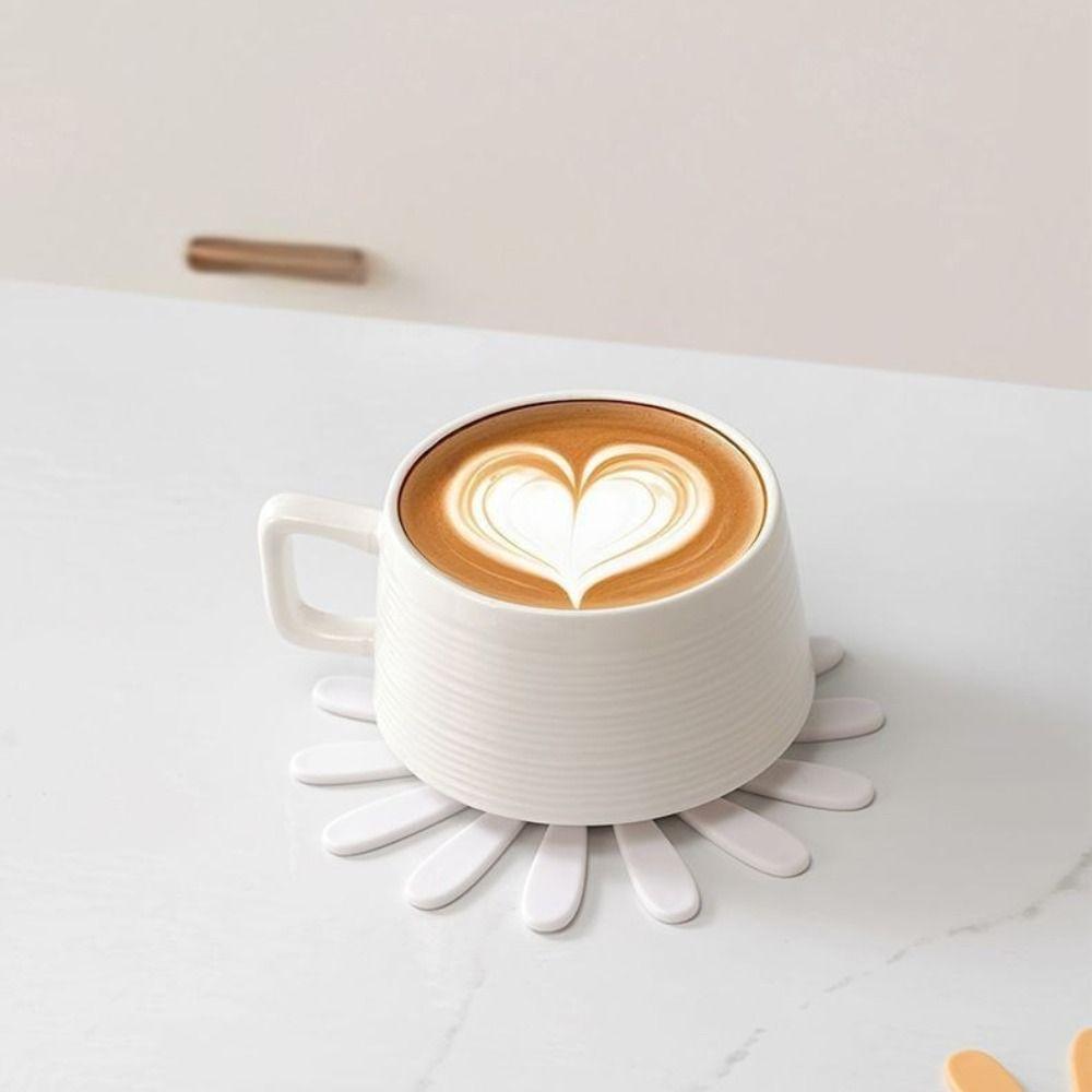 Creative Dishes Heat Insulation Pad Anti Scald Daisies Coaster Hot Dishes Trivets  Teapot Hot Pots