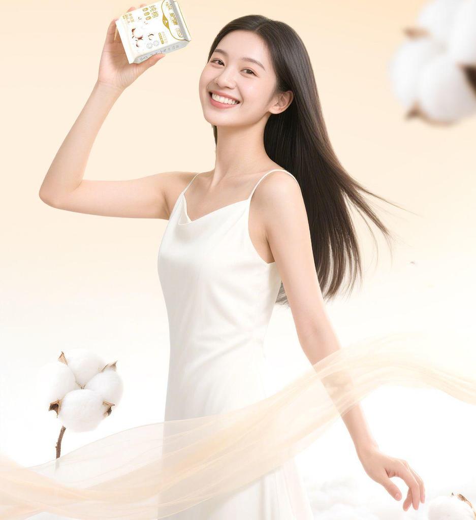 Encore Pure Cotton Day & Night Sanitary Pads - Thin, Breathable, Low-Allergy, Gentle Liners for Students.