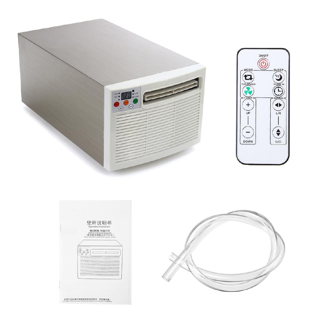 AC 220V 1400W 24hour Digital Display Control Panel Air Conditioner Portable Air Conditioner Cold Cool Timer With Remote Control