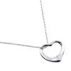 TIFFANY&Co. Open Heart Necklace Elsa Peretti Silver925 Heart 2.7g Women Used