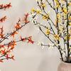 45 Inch Artificial Forsythia Flower Branches Fake Spring Forsythia Stem Faux Winter Jasmine Branches for Vase Floral Arrangement Party Home Decoration