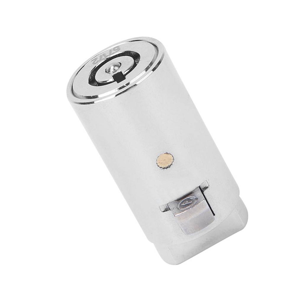 Zinc Alloy Chrome Color Single Opening Key Vending Machine Lock Cylinder for Automatic Selling Machi
