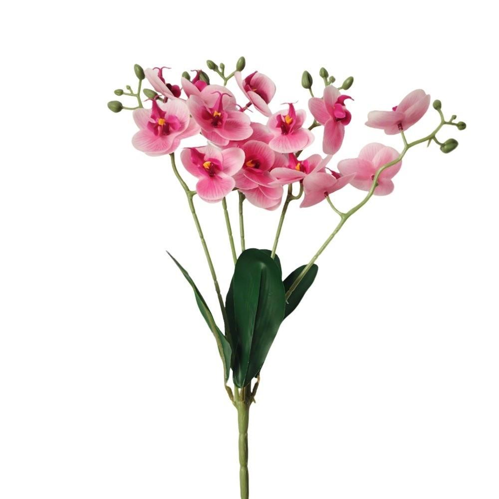 15 Heads Artificial Phalaenopsis Bouquet Photography Props Wedding Fake Flower  Wedding Decoration