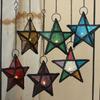 Moroccan Star Hanging Candle Holder – Colorful Lantern for Home & Bar Decor