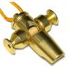 LP Sound Effect Whistle Tri-Tone Samba Whistle, Gold Tone LP352