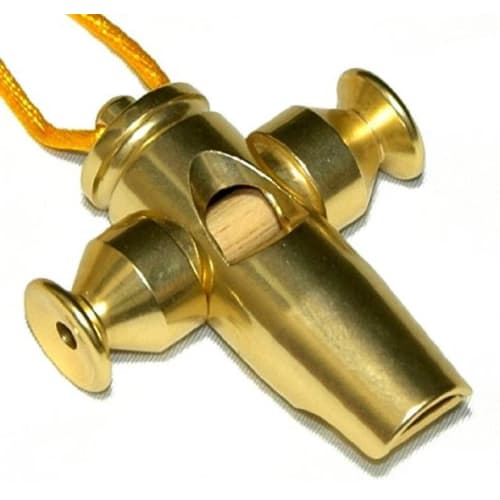LP Sound Effect Whistle Tri-Tone Samba Whistle, Gold Tone LP352