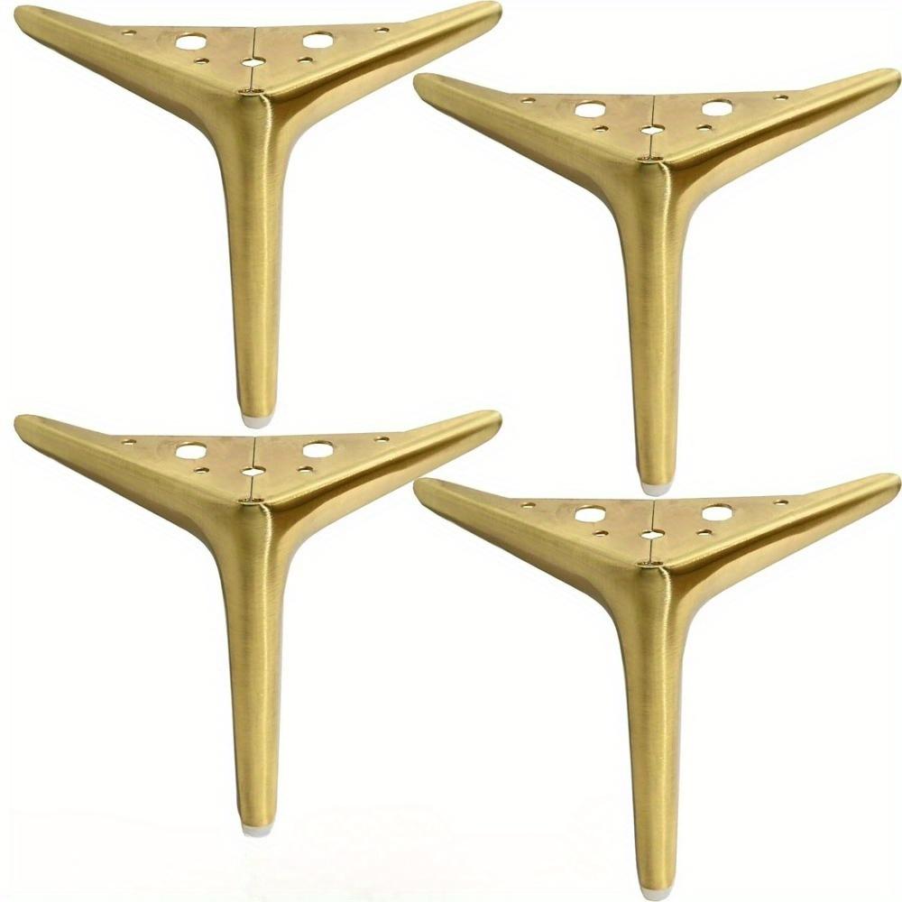 

4pcs 15cm Furniture Legs-Metal Sofa Legs Set of 4, with Anti-Slip Pads and Screws, Modern Style Replacement Legs Furniture Feet for Coffee Tables 4pcs 15cm