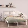 VidaXL Bed Frames White Solid Wood 120x190 Cm Small Double 3105636